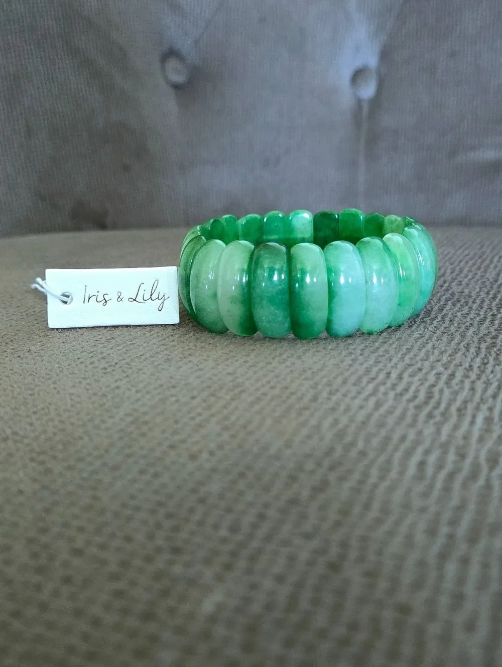 Iris & Lily Green💚 Aventurine Stretch Bracelet - NWT